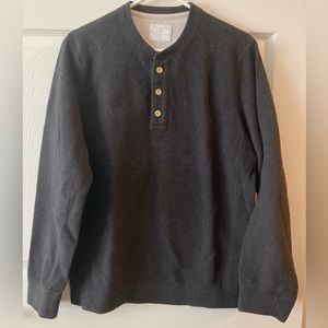 Men’s Small grey Henley Sweatshirt from Abercrombie & Fitch